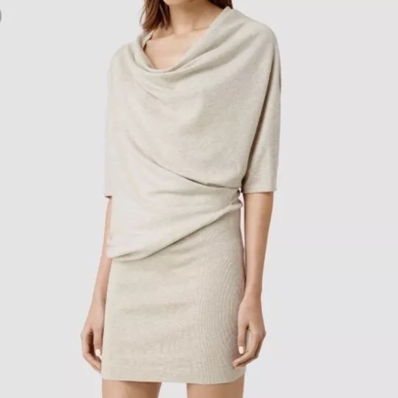 All Saints Dresses & Skirts - [All Saints] Slouchy Sweater Cozy Dress Cowl Neck